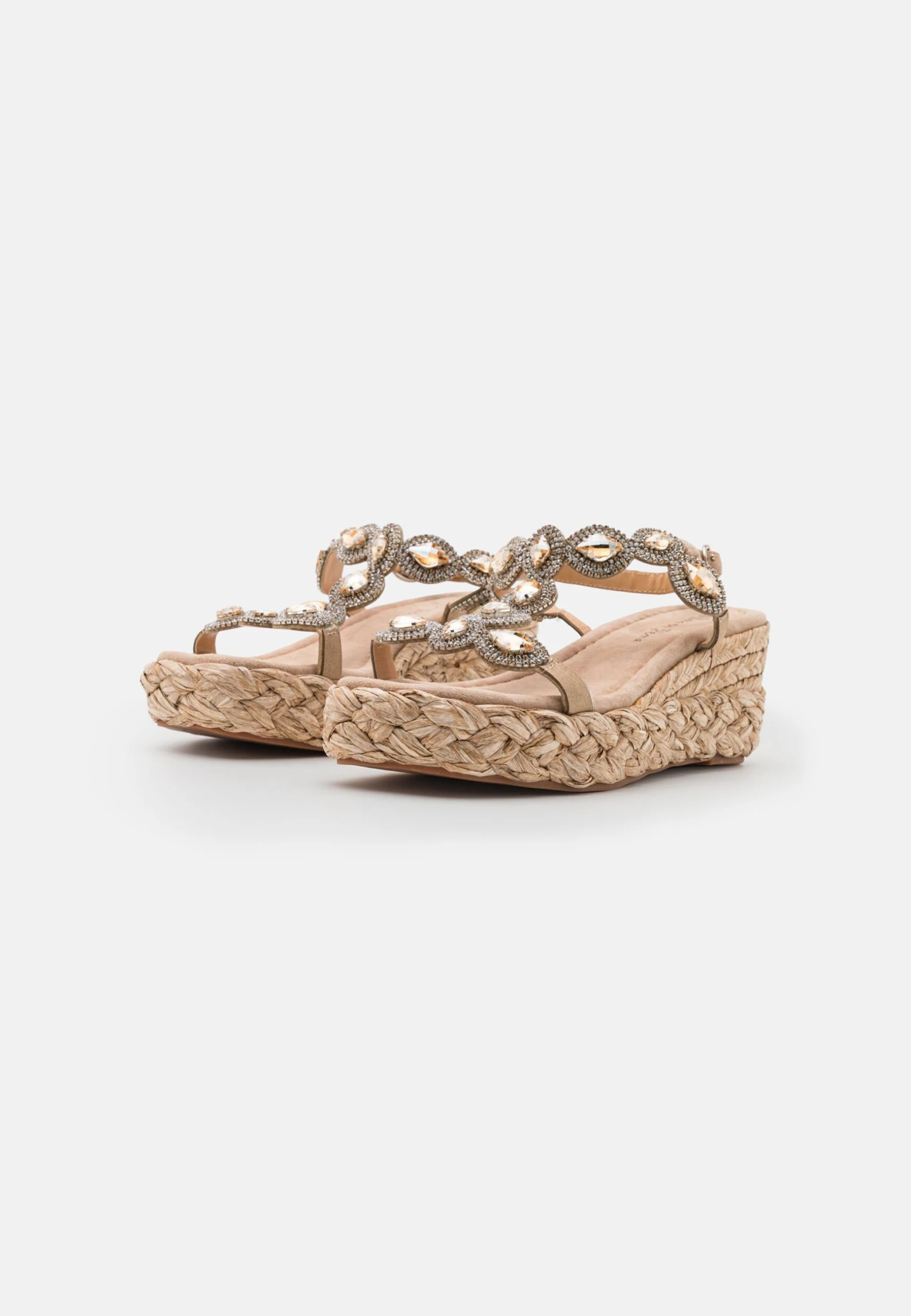 Alma En Pena Sandalen Met Sleehak - Beige 3 Alma En Pena Sandalen Met Sleehak - Beige - Afbeelding 3