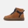 Friboo Leather - Sneakers Hoog - Cognac