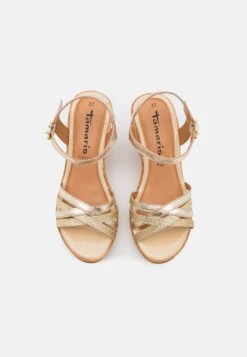 Tamaris Sandalen Met Hoge Hak - Light Gold -Schoenenpromotie Winkel 8c8a066a49e7460cbc5352587f615569